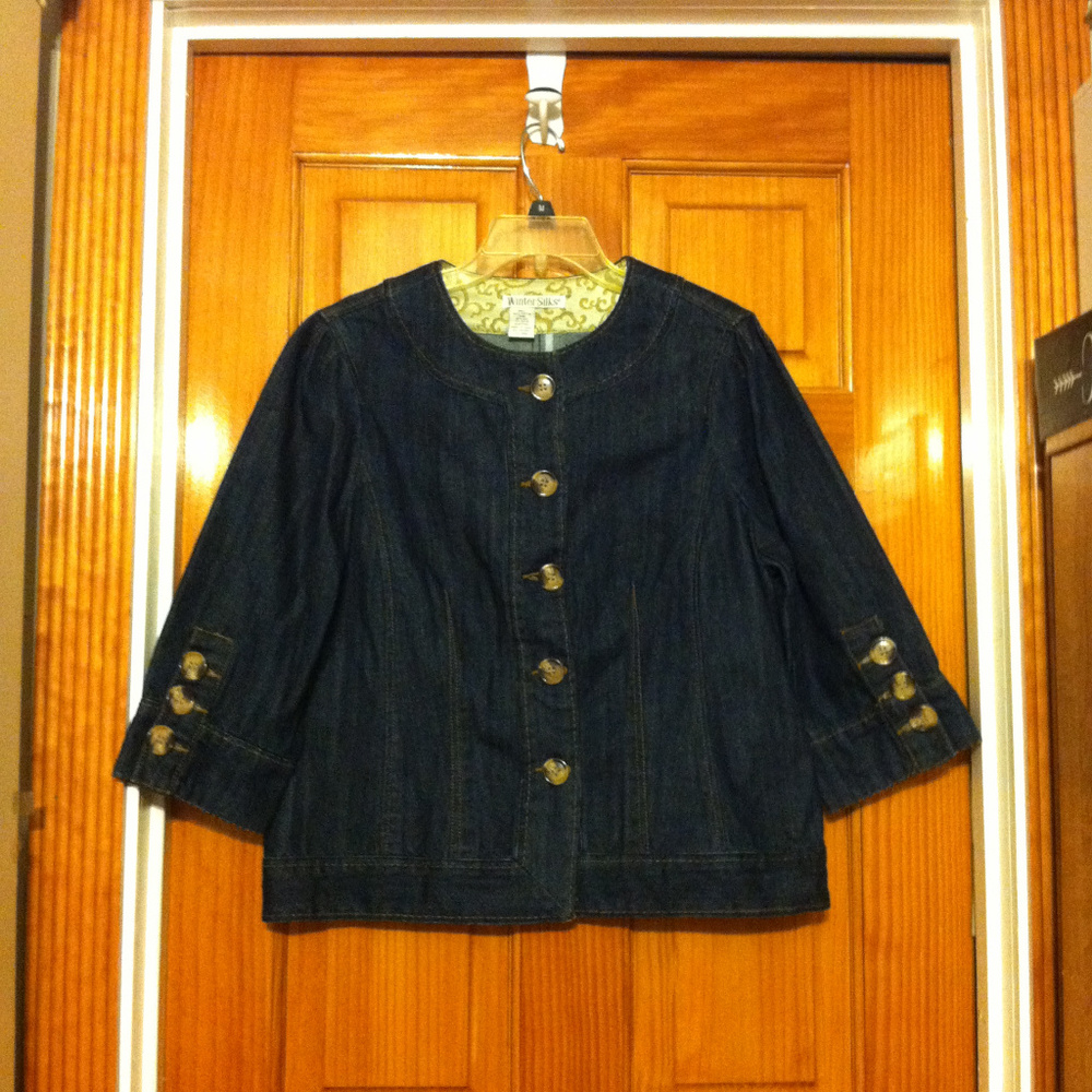 Winter Silks Denim Coat